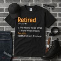 Retired Funny Retirement Gift Tall T-Shirt thumb 3