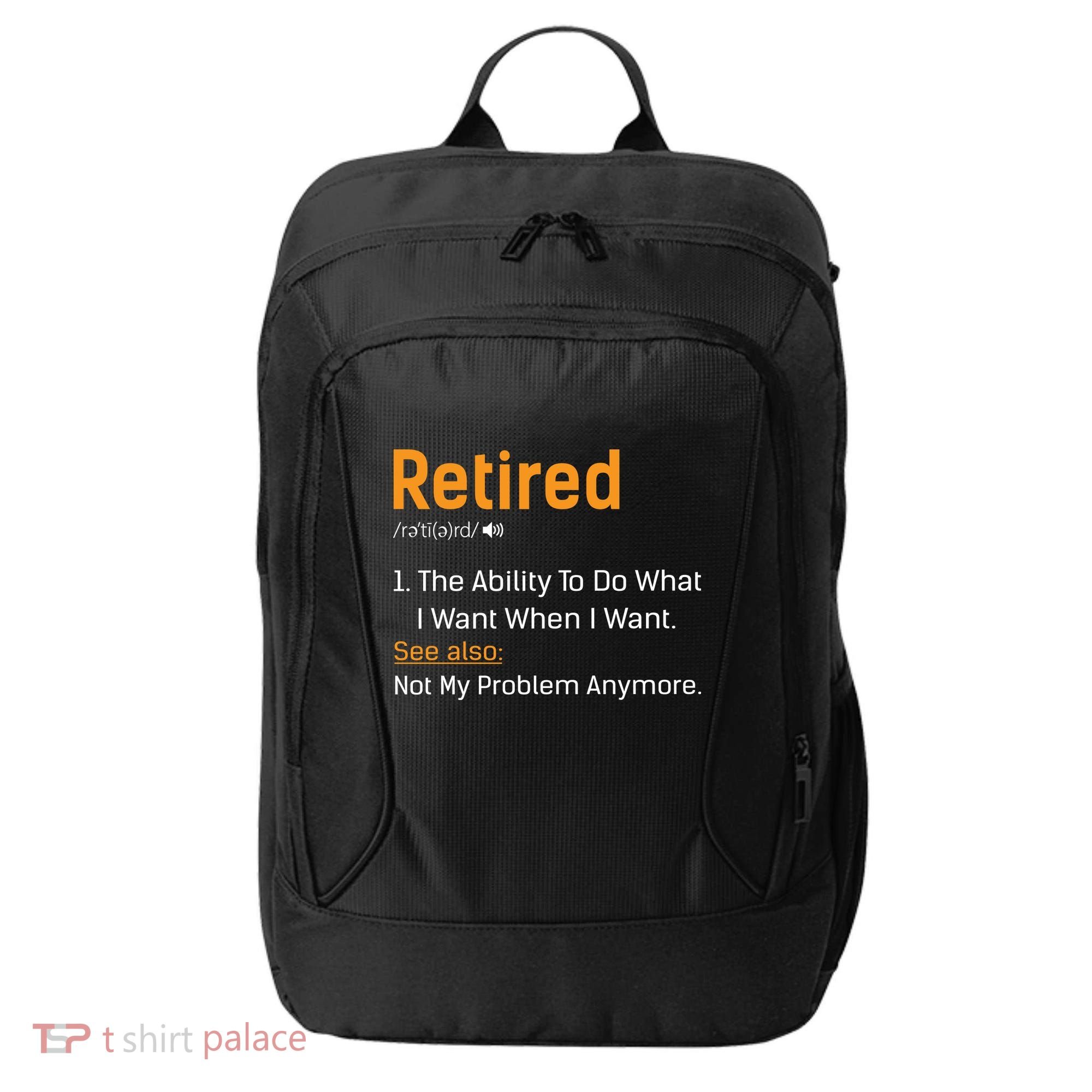 Retired Funny Retirement Gift City Backpack