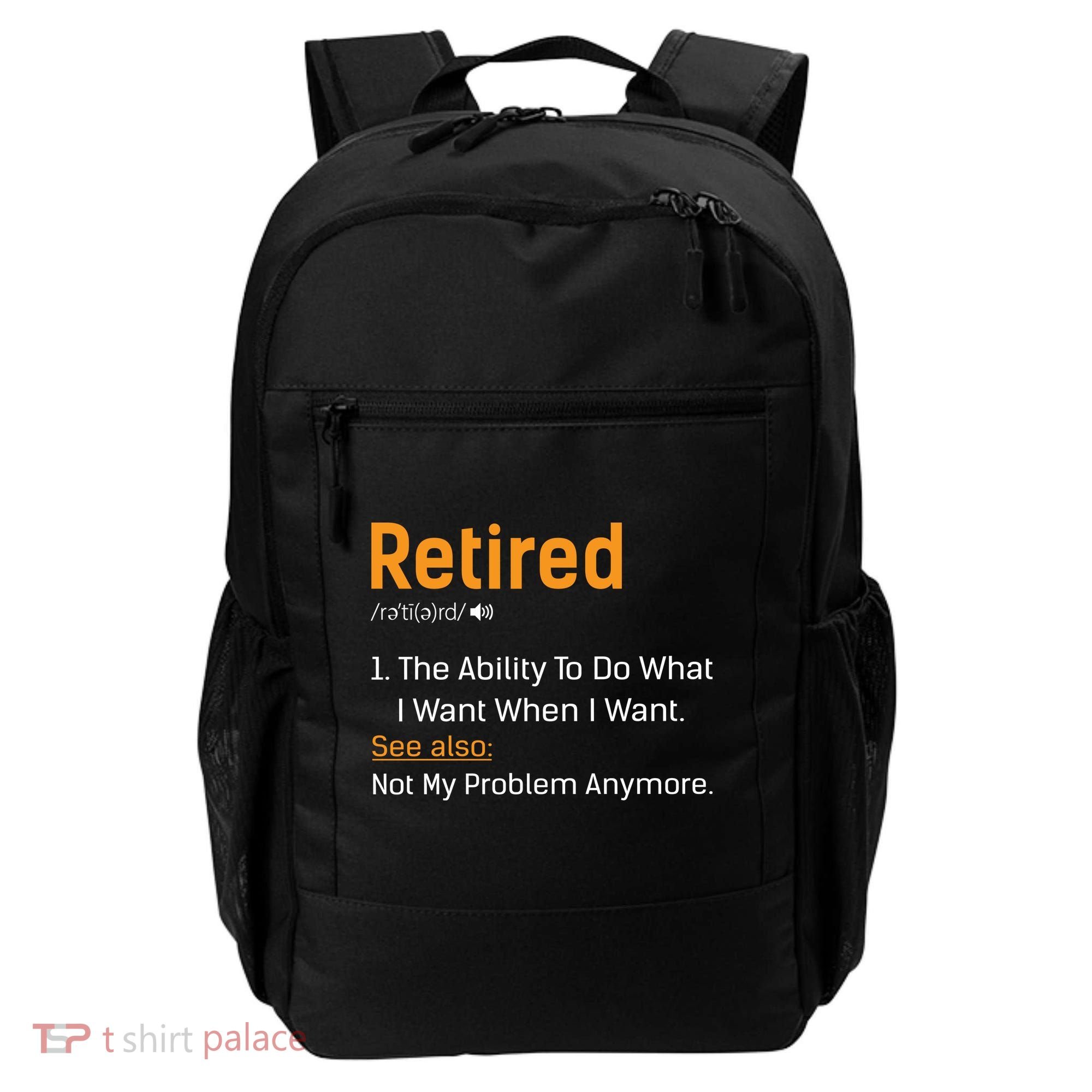 Retired Funny Retirement Gift Backpack