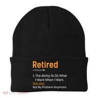 Retired Funny Retirement Gift Beanie thumb 0
