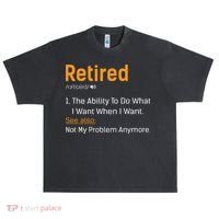 Retired Funny Retirement Gift Urban Oversized Heavyweight T-Shirt thumb 0