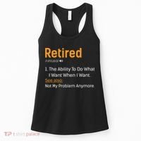 Retired Funny Retirement Gift Women's Tank Top thumb 0