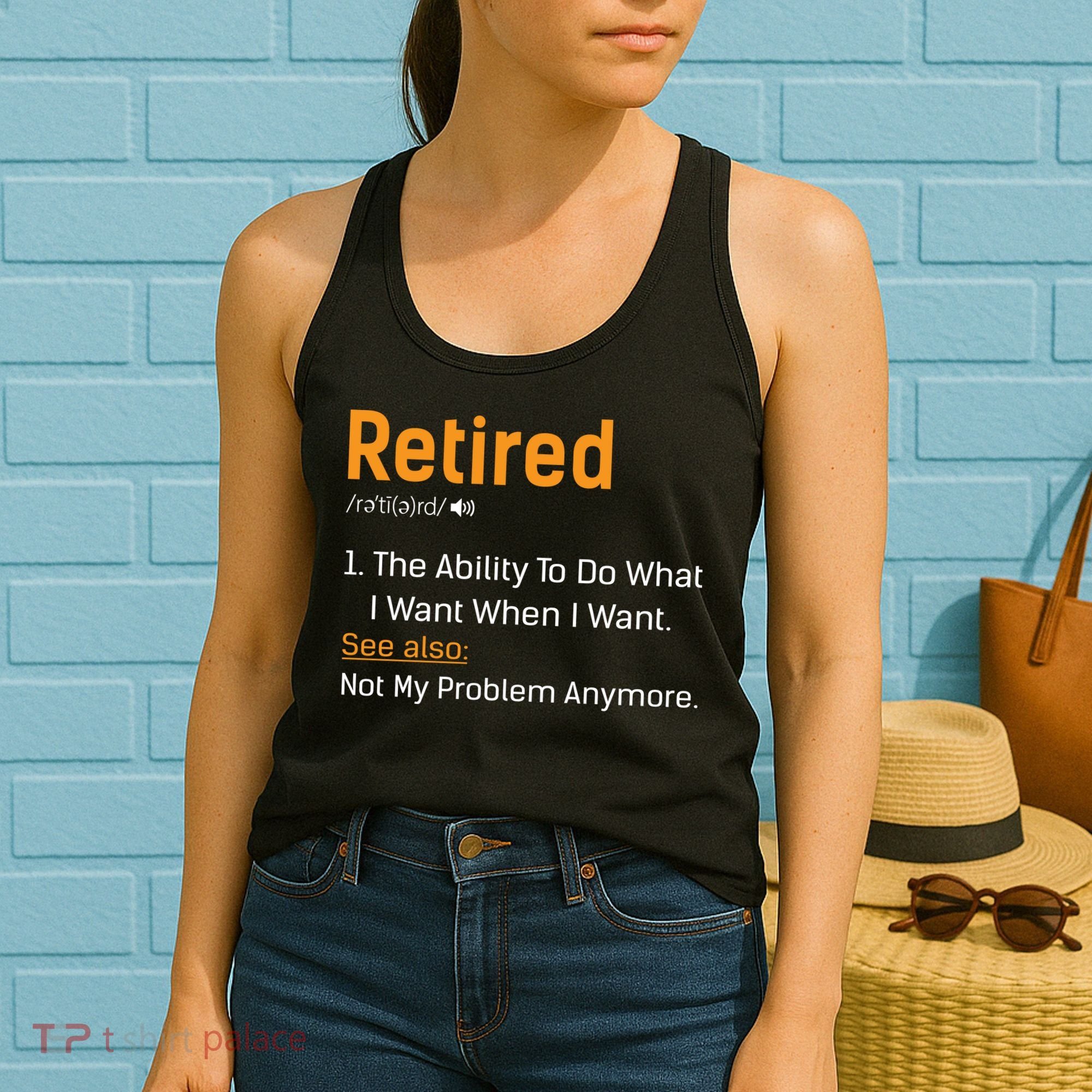Retired Funny Retirement Gift Women's Tank Top