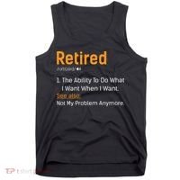 Retired Funny Retirement Gift Tank Top thumb 0