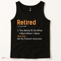 Retired Funny Retirement Gift Tank Top thumb 2