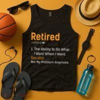 Retired Funny Retirement Gift Tank Top thumb 4