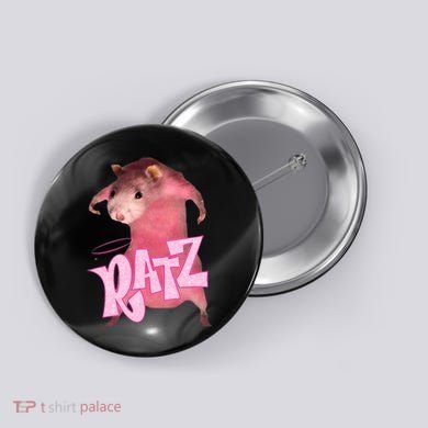 Ratz Funny Rat Funny Mouse Ratz Pink Ratz Mouse Meme Button