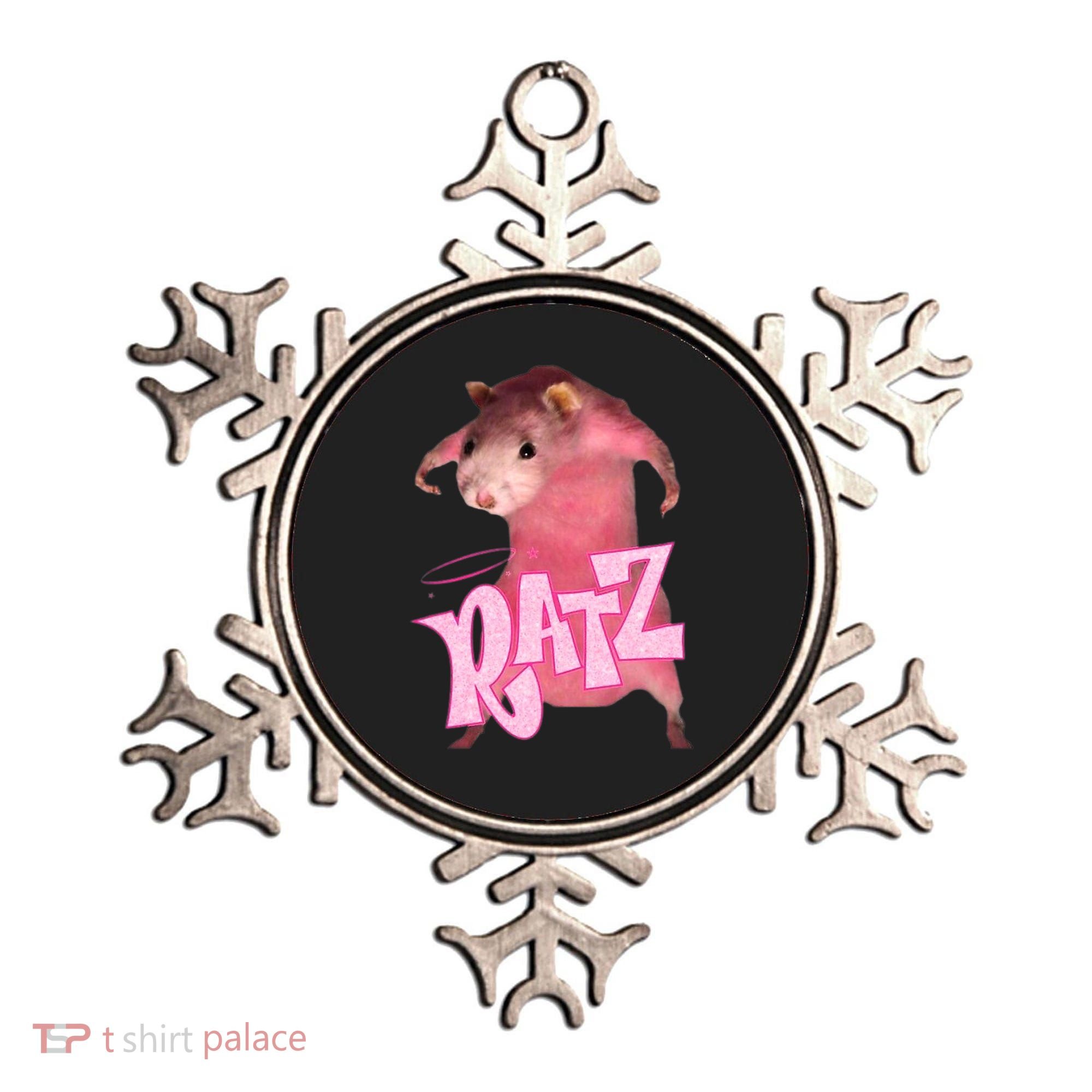 Ratz Funny Rat Funny Mouse Ratz Pink Ratz Mouse Meme Ornament