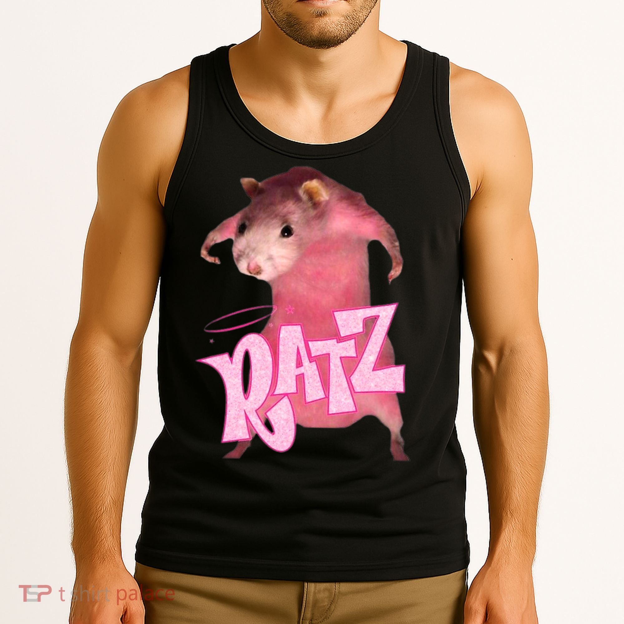 Ratz Funny Rat Funny Mouse Ratz Pink Ratz Mouse Meme Tank Top