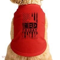 RED Friday Remember Everyone Deployed Doggie Tank thumb 0