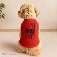RED Friday Remember Everyone Deployed Doggie Tank thumb 2
