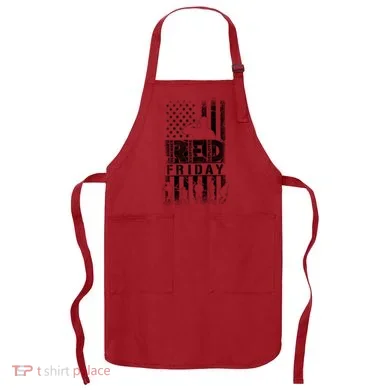 RED Friday Remember Everyone Deployed Apron