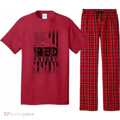 RED Friday Remember Everyone Deployed Pajama Set