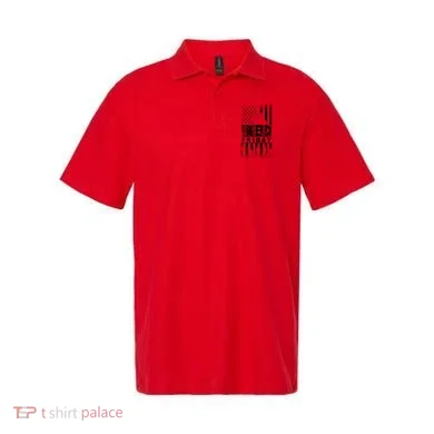RED Friday Remember Everyone Deployed Polo