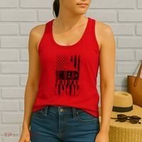 RED Friday Remember Everyone Deployed Women's Tank Top thumb 2