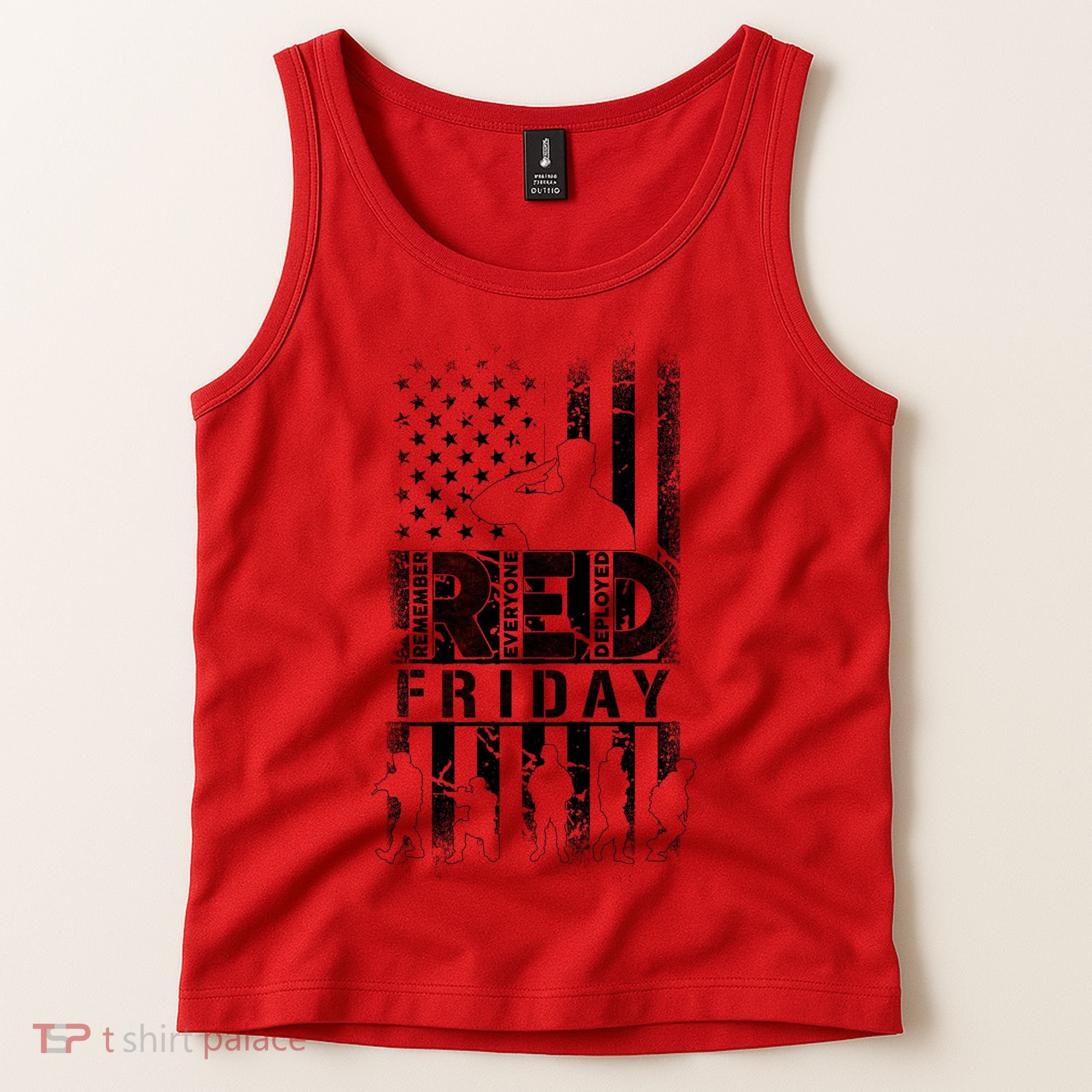 RED Friday Remember Everyone Deployed Tank Top