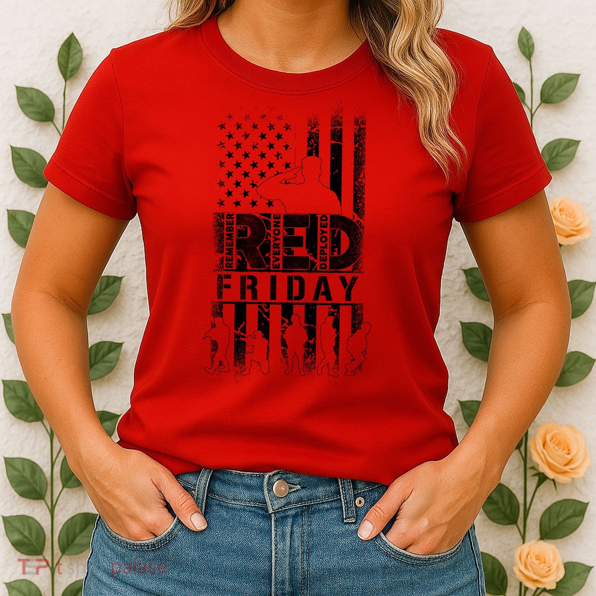 RED Friday Remember Everyone Deployed Women's T-Shirt