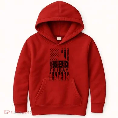 RED Friday Remember Everyone Deployed Kids Hoodie