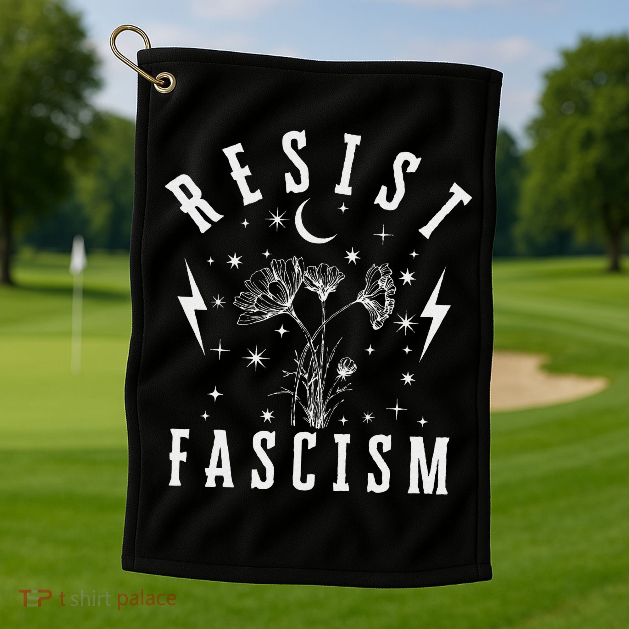 Resist Fascism Golf Towel