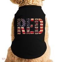 Red Fridays Remember Everyone Deployed American Flag Doggie Tank thumb 0