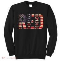 Red Fridays Remember Everyone Deployed American Flag Sweatshirt thumb 0