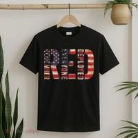 Red Fridays Remember Everyone Deployed American Flag T-Shirt thumb 2