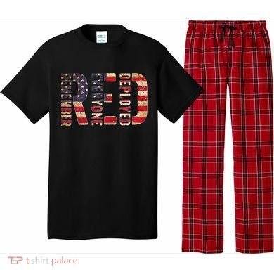 Red Fridays Remember Everyone Deployed American Flag Pajama Set