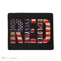 Red Fridays Remember Everyone Deployed American Flag Mousepad thumb 0