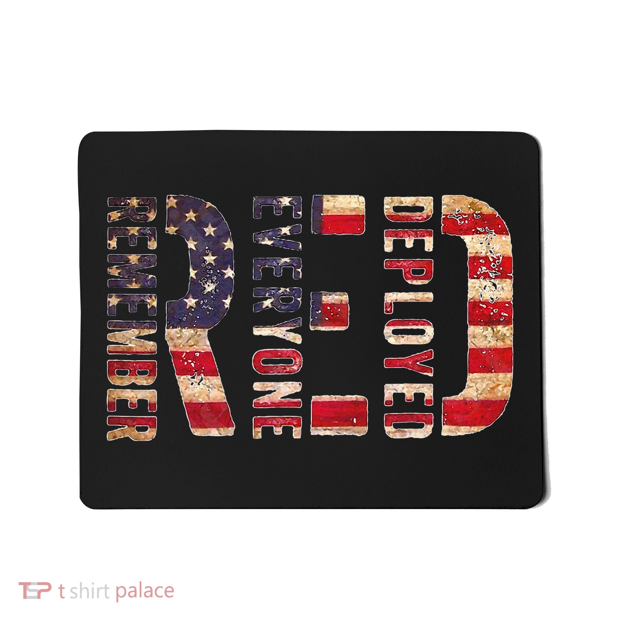 Red Fridays Remember Everyone Deployed American Flag Mousepad