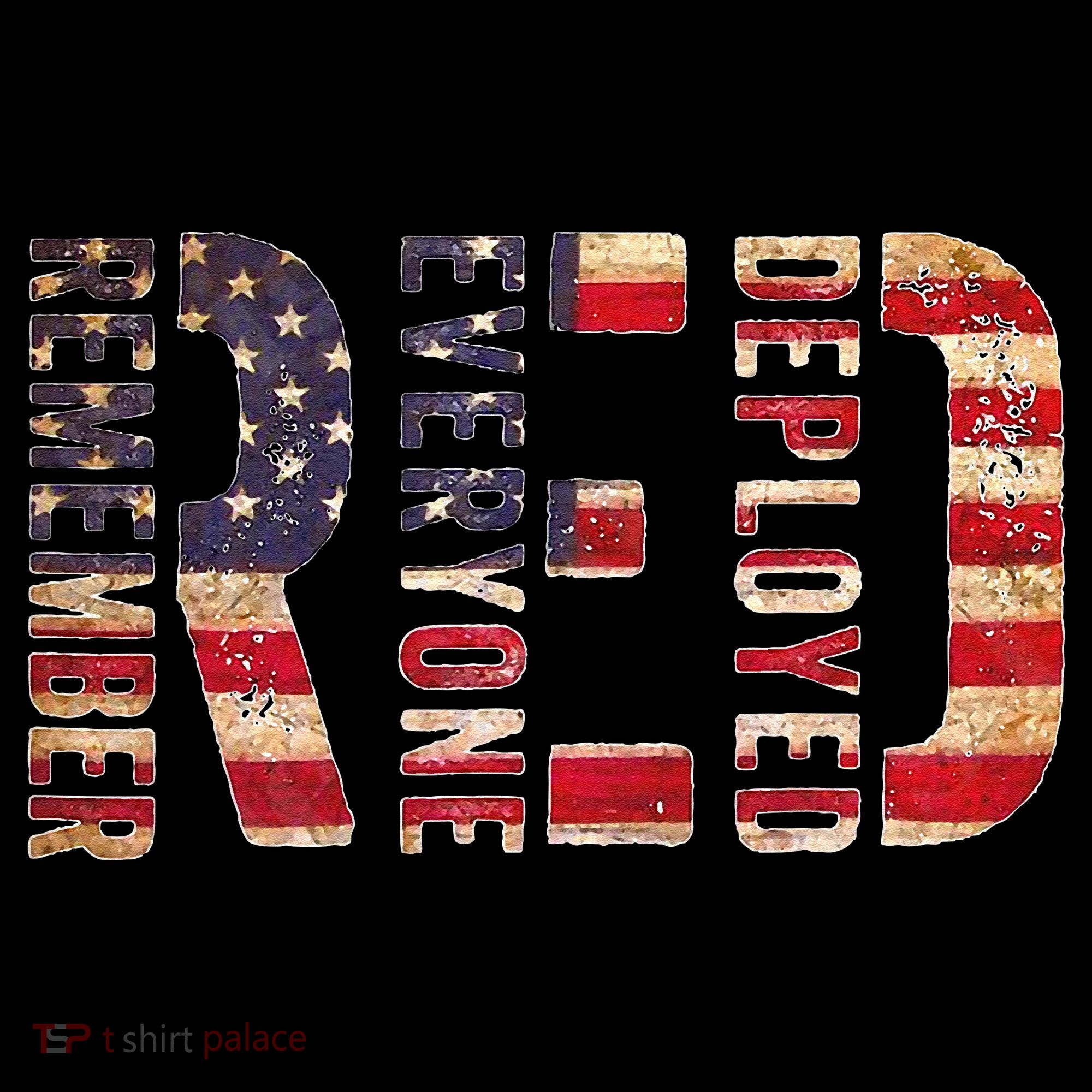 Red Fridays Remember Everyone Deployed American Flag Baby Bodysuit