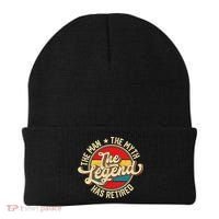 Retired Funny Retirement Gift For Men Beanie thumb 0