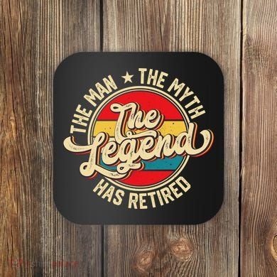 Retired Funny Retirement Gift For Men Coaster