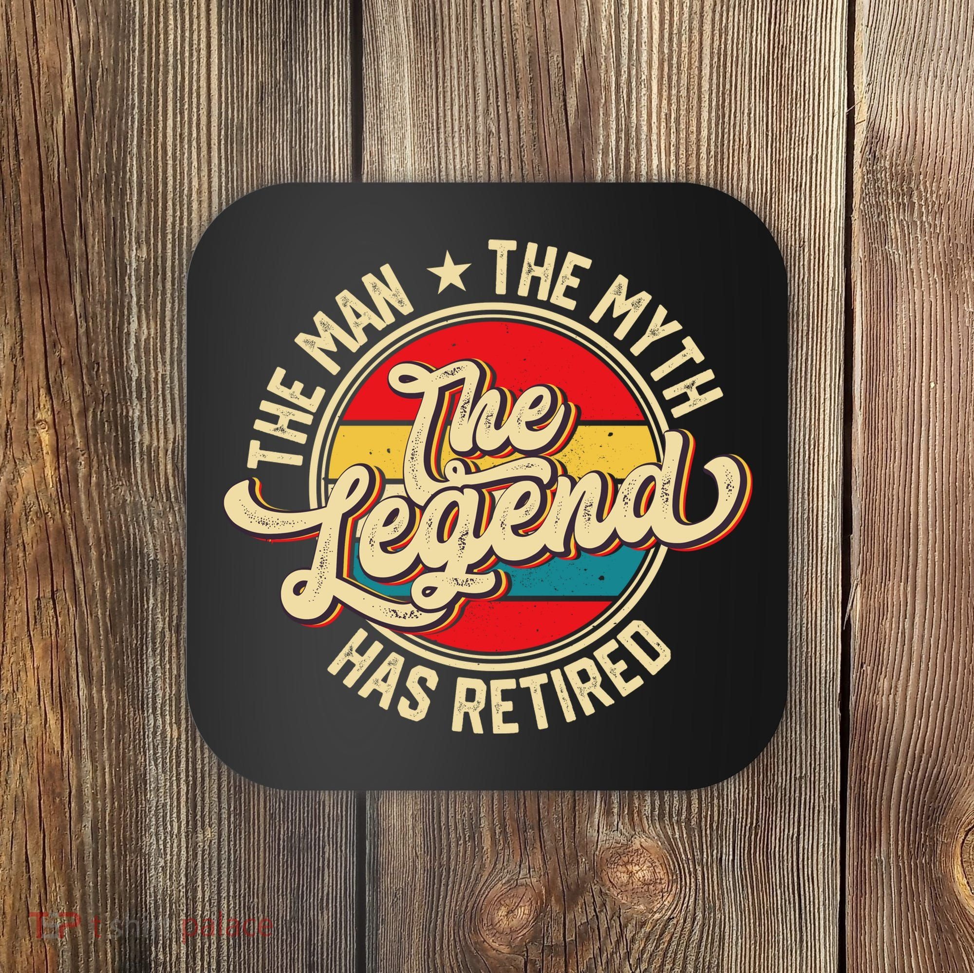 Retired Funny Retirement Gift For Men Coaster