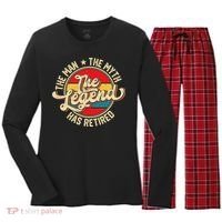 Retired Funny Retirement Gift For Men Women's Long Sleeve Flannel Pajama Set  thumb 0
