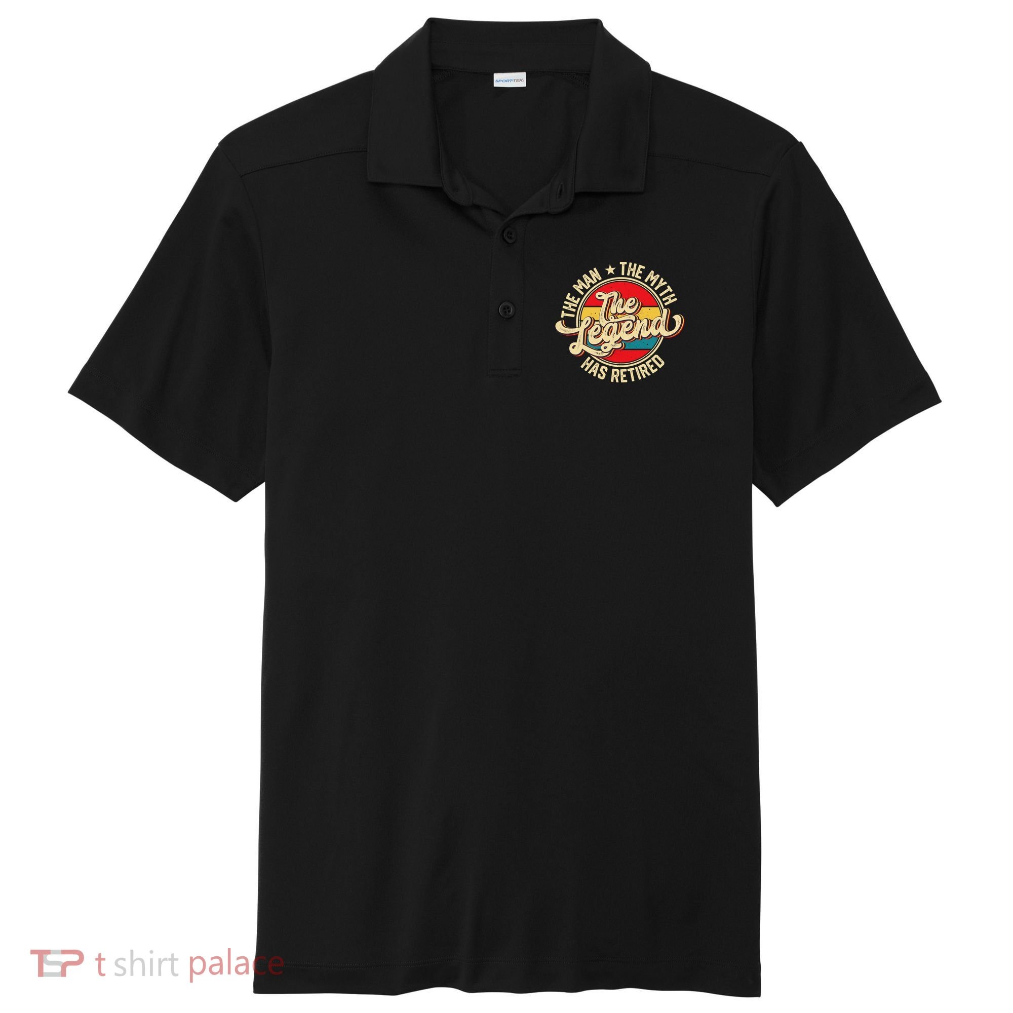 Retired Funny Retirement Gift For Men Sport-Tek Posi-UV Pro Polo