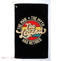 Retired Funny Retirement Gift For Men Golf Towel thumb 0