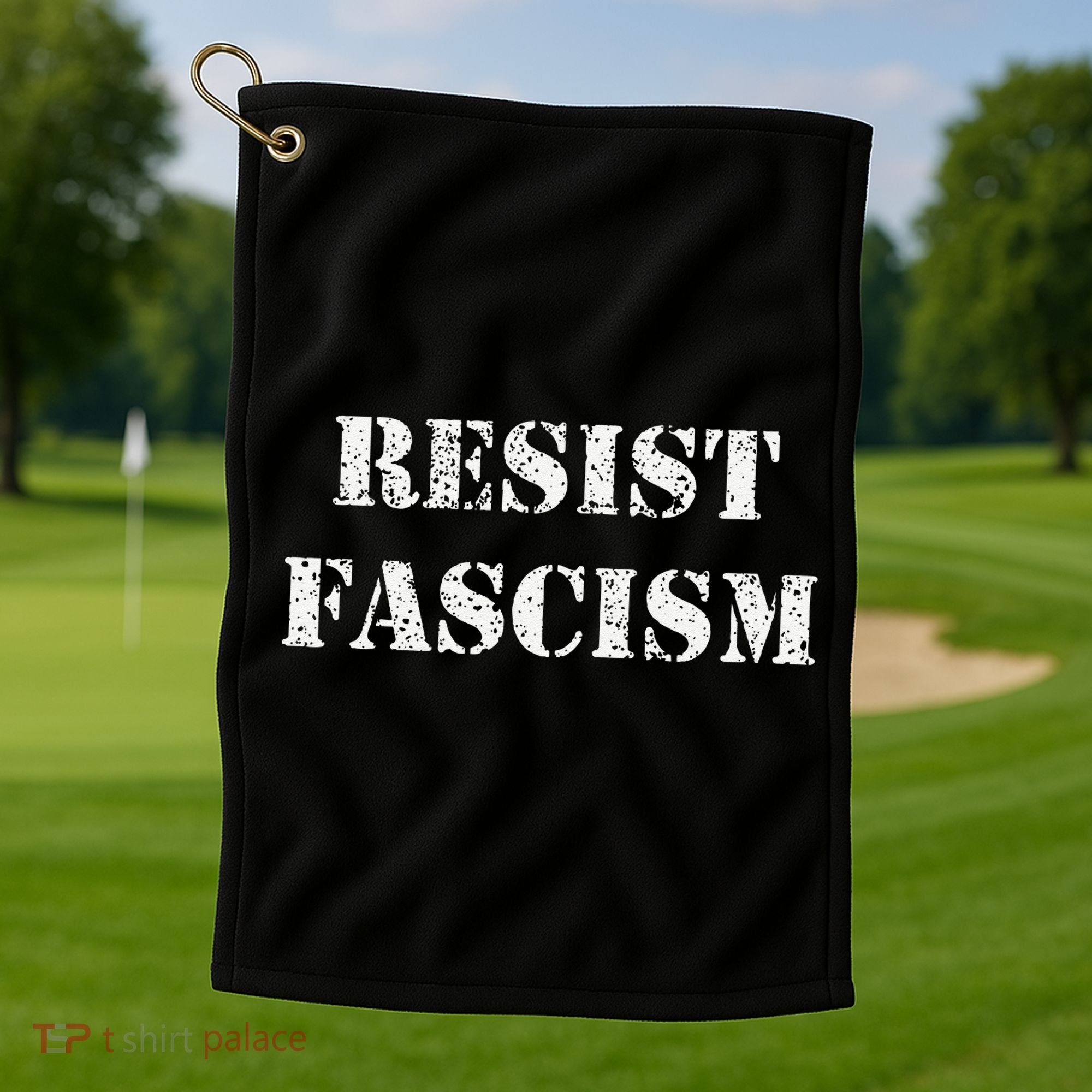 Resist Fascism Golf Towel