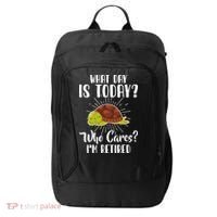 Retired Funny Retirement Gift City Backpack thumb 0