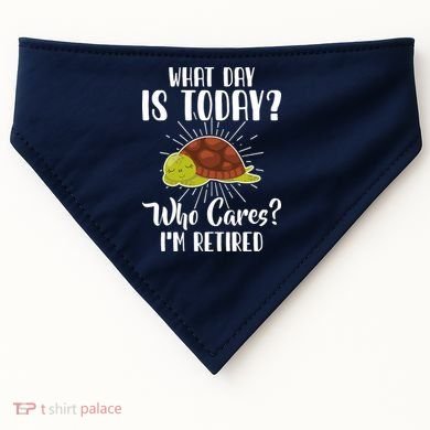 Retired Funny Retirement Gift USA-Made Doggie Bandana