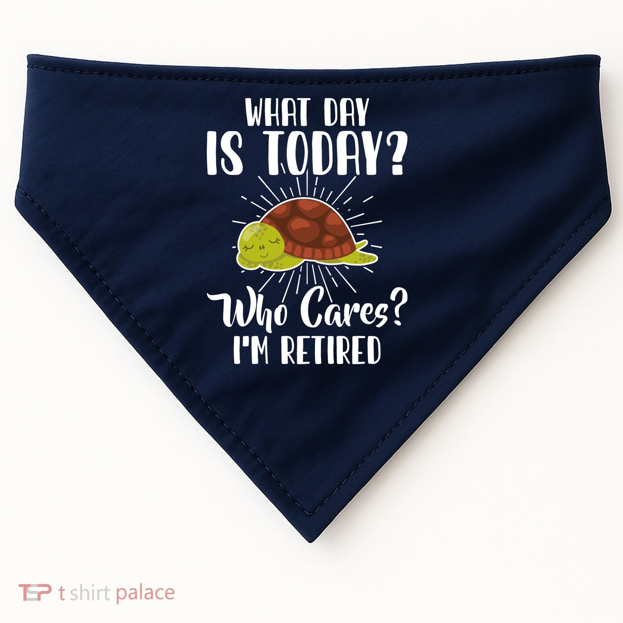 Retired Funny Retirement Gift USA-Made Doggie Bandana