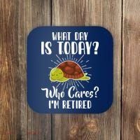 Retired Funny Retirement Gift Coaster thumb 0