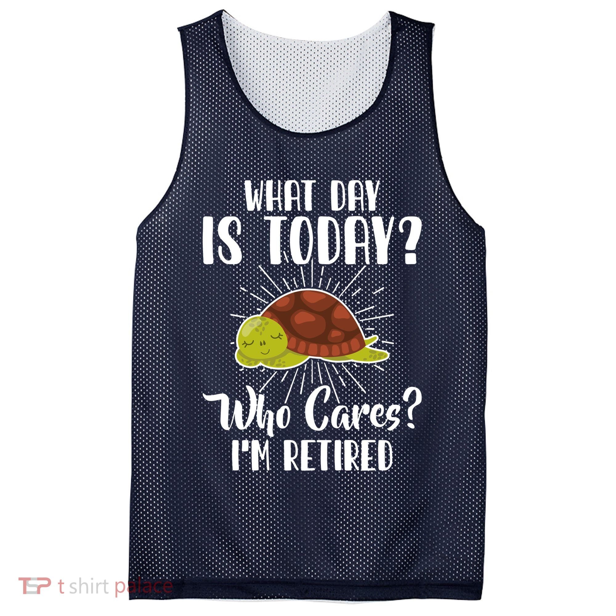 Retired Funny Retirement Gift Mesh Reversible Basketball Jersey Tank