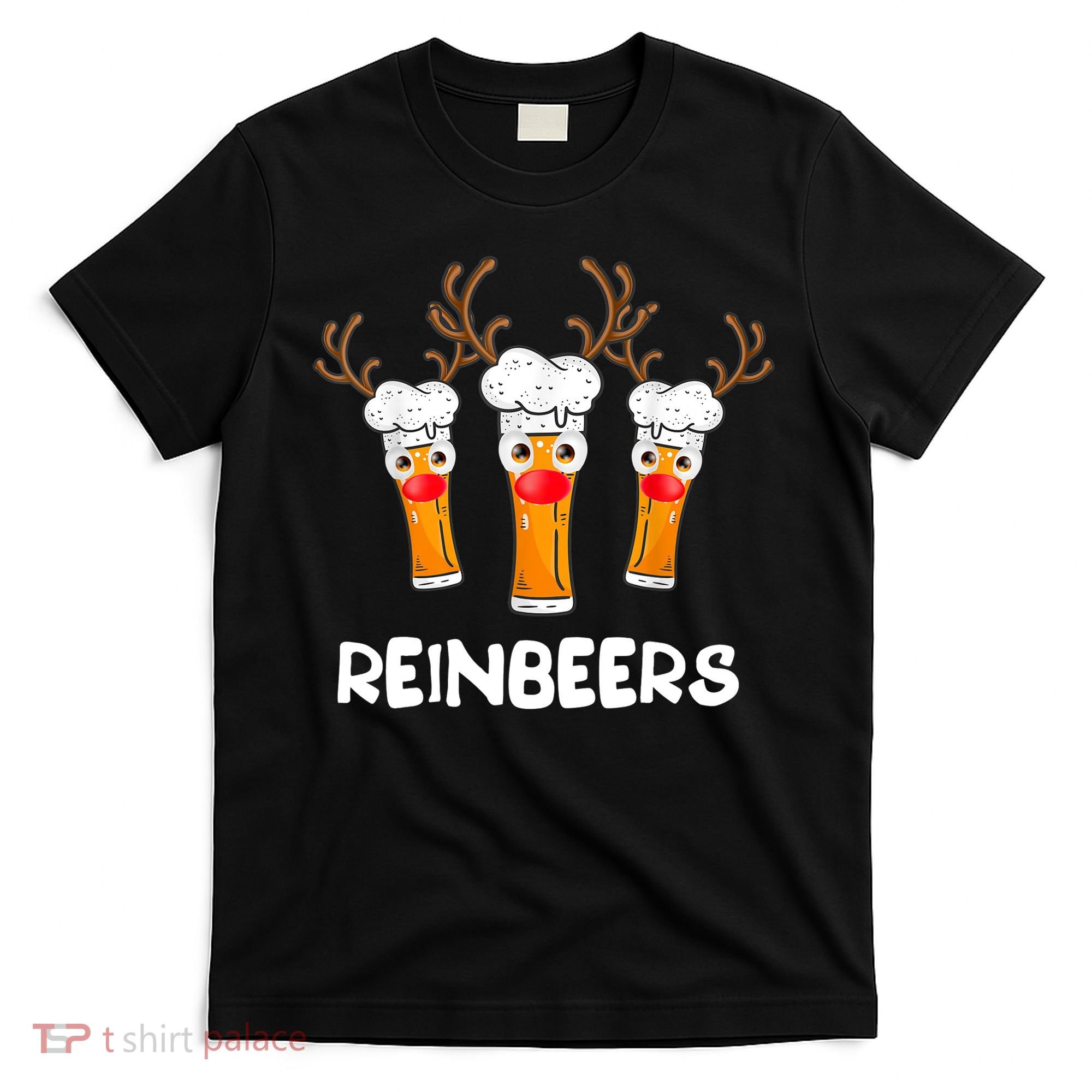 Reinbeers Funny Reindeer Beer Christmas Drinking Xmas Gift TShirt T-Shirt