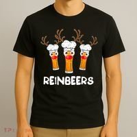 Reinbeers Funny Reindeer Beer Christmas Drinking Xmas Gift TShirt T-Shirt thumb 3