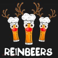 Reinbeers Funny Reindeer Beer Christmas Drinking Xmas Gift TShirt Women's Hoodie thumb 2