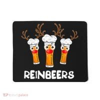 Reinbeers Funny Reindeer Beer Christmas Drinking Xmas Gift TShirt Mousepad thumb 0