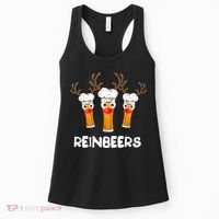 Reinbeers Funny Reindeer Beer Christmas Drinking Xmas Gift TShirt Women's Tank Top thumb 0