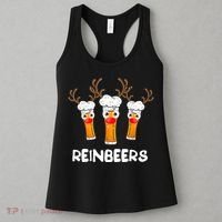 Reinbeers Funny Reindeer Beer Christmas Drinking Xmas Gift TShirt Women's Tank Top thumb 3