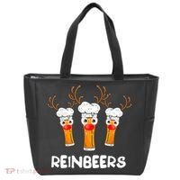 Reinbeers Funny Reindeer Beer Christmas Drinking Xmas Gift TShirt Tote Bag thumb 0