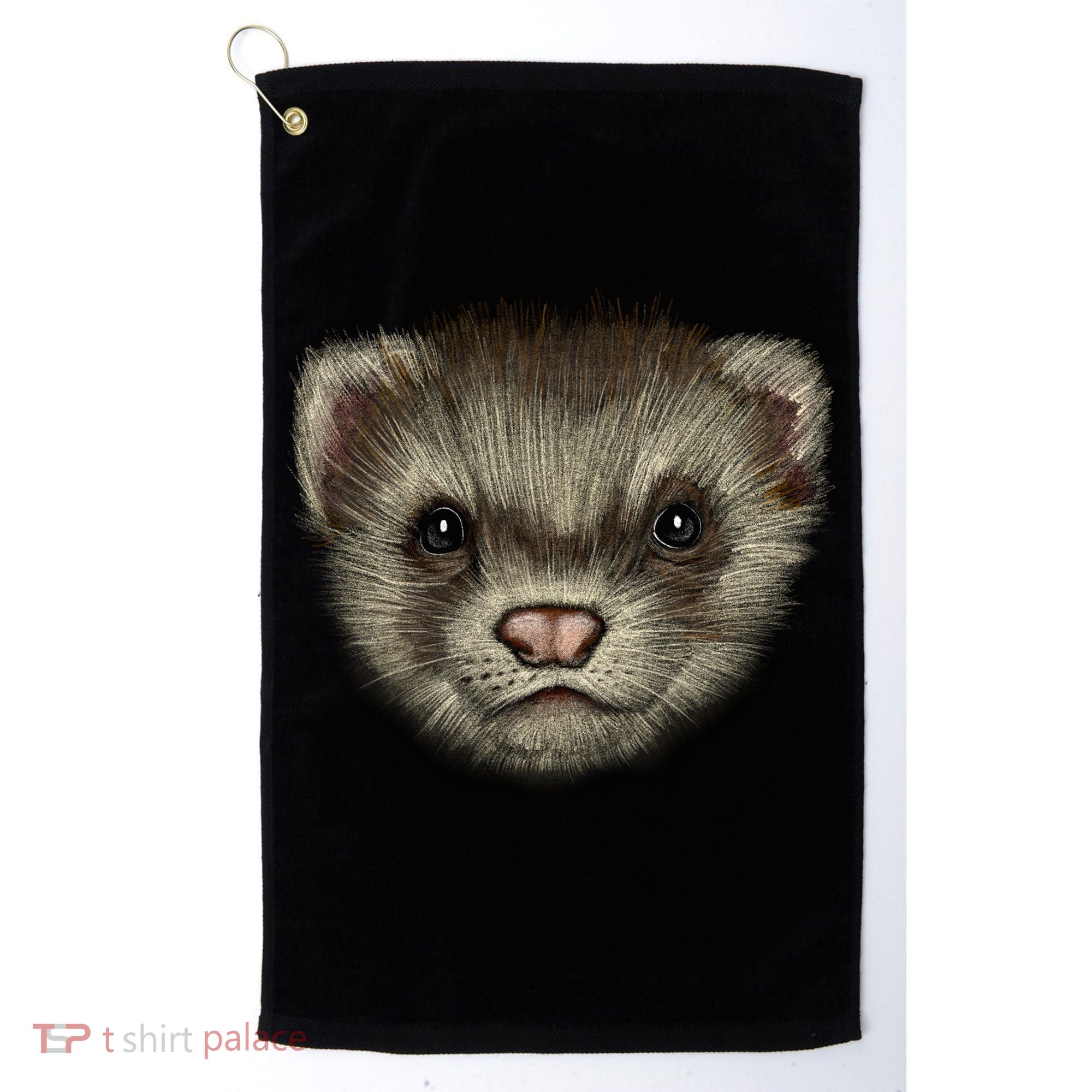 Realistic Ferret Golf Towel